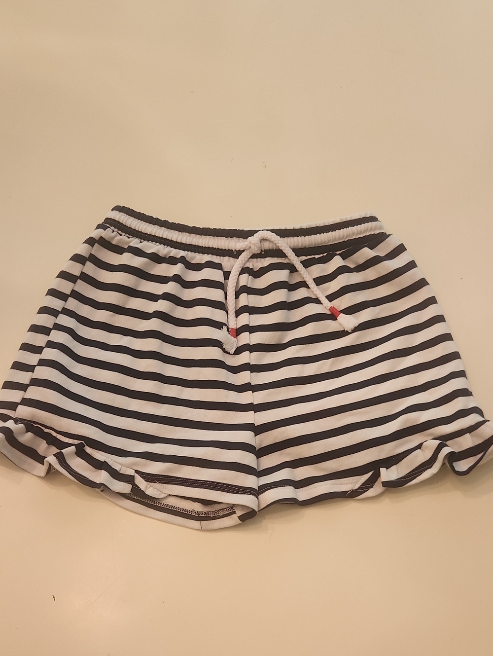 Way To Celebrate Navy White Stripe Shorts large 10 12